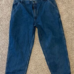 Carhartt Men's Deep Blue Relaxed Jeans Size 42 x 30
